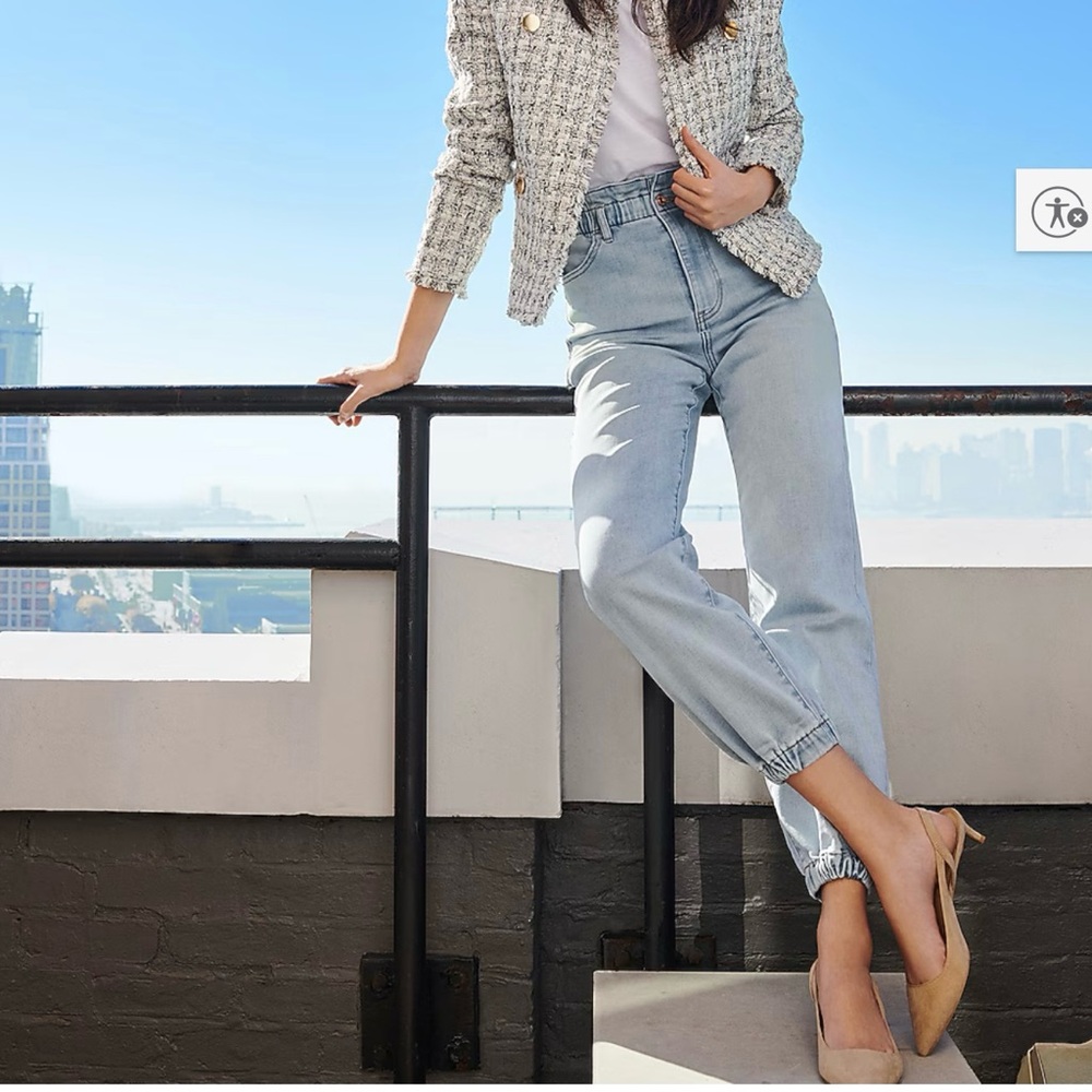 Express Light Blue Denim Pants